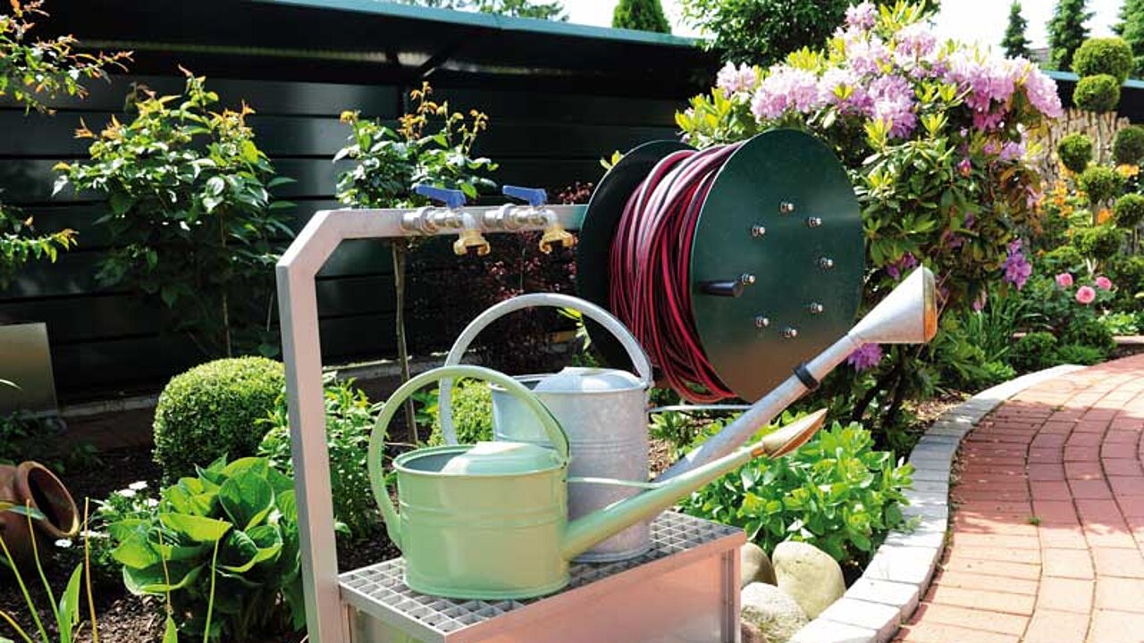 Zapfanlage fürs Blumenbeet