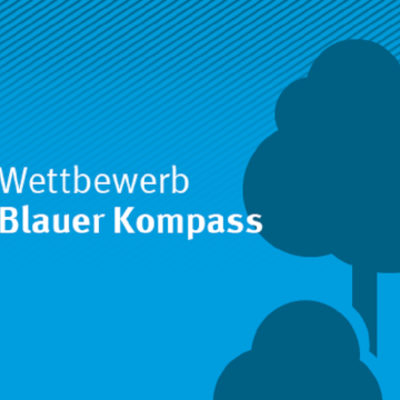 Blauer Kompass