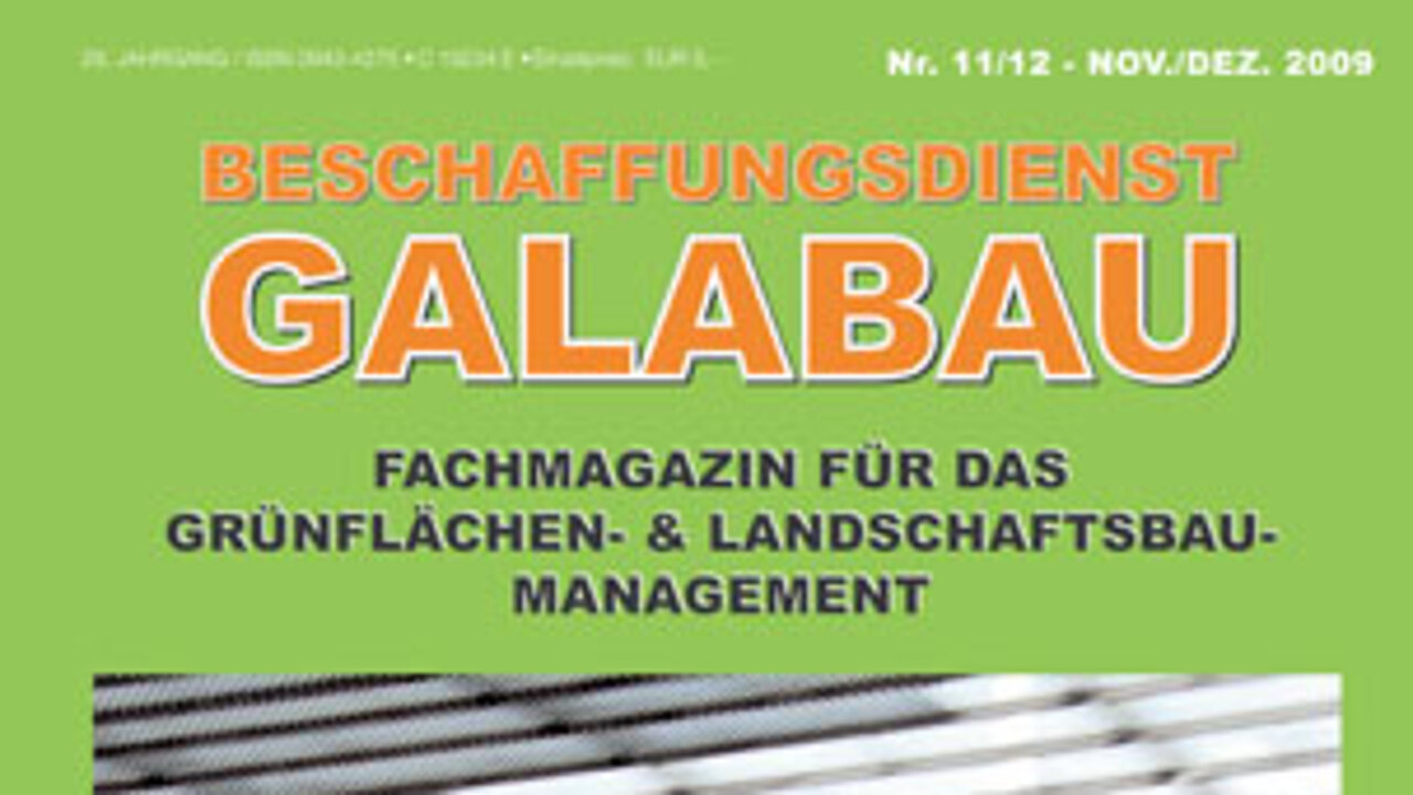 Titelseite Beschaffungsdienst GaLaBau Titelseite Beschaffungsdienst GaLaBau