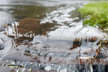 Ablaufendes Wasser
