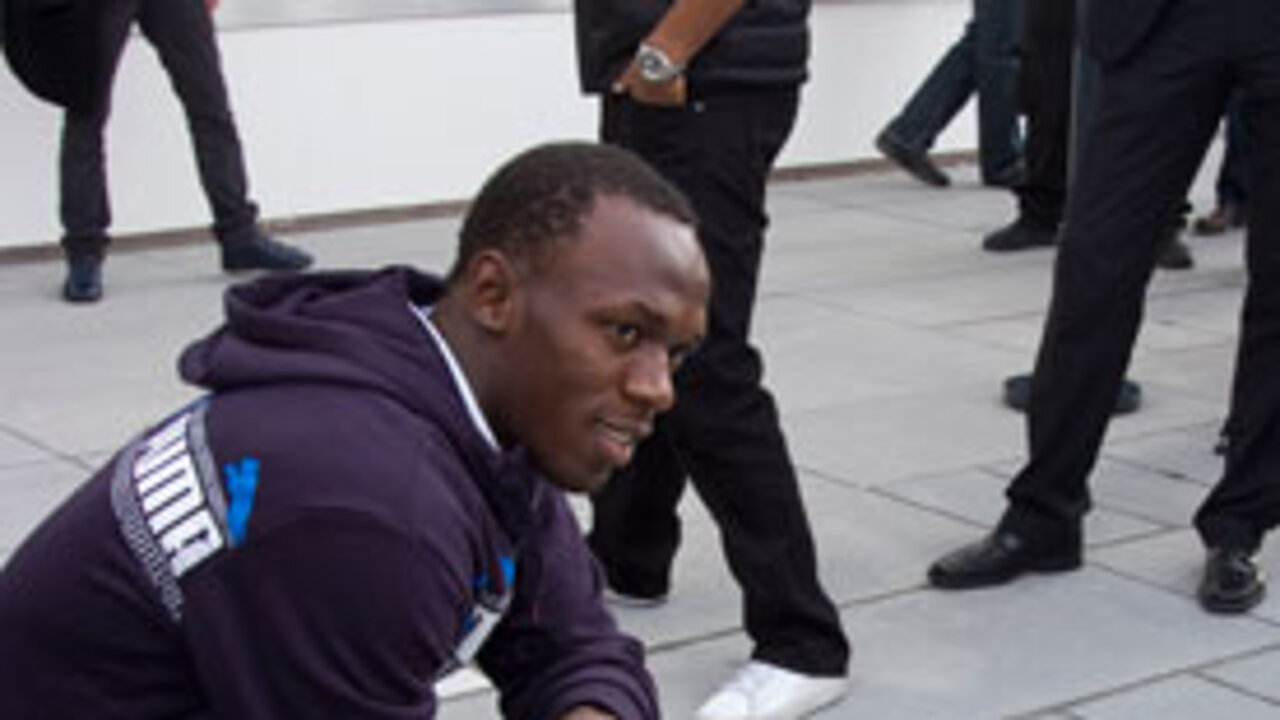 Usain Bolt Betonplatte Usain Bolt Betonplatte