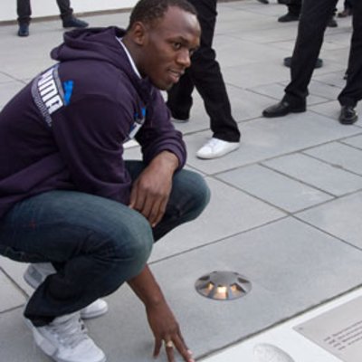 Usain Bolt Betonplatte