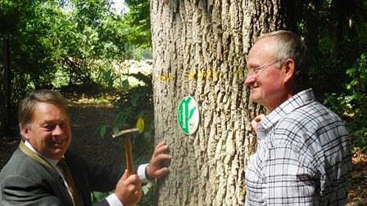 Forstminister Brunner und Jakob Liedl