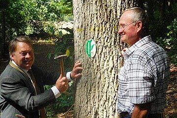 Forstminister Brunner und Jakob Liedl