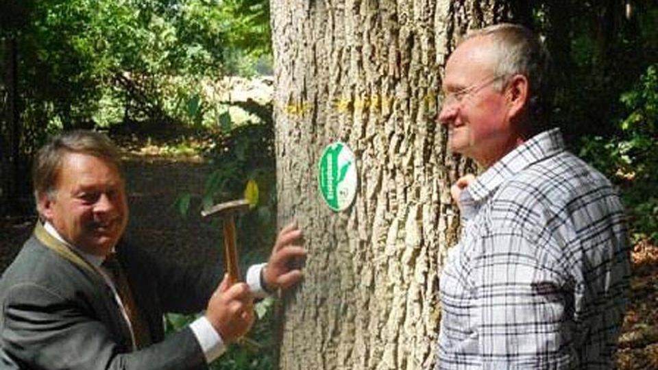 Forstminister Brunner und Jakob Liedl