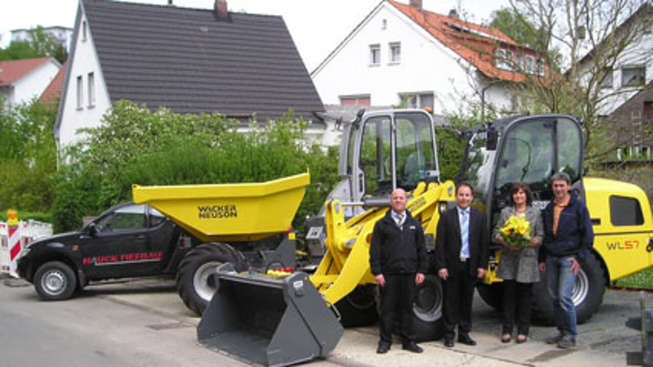 Radlader und Raddumper