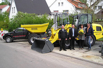 Radlader und Raddumper
