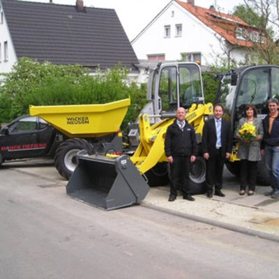 Radlader und Raddumper