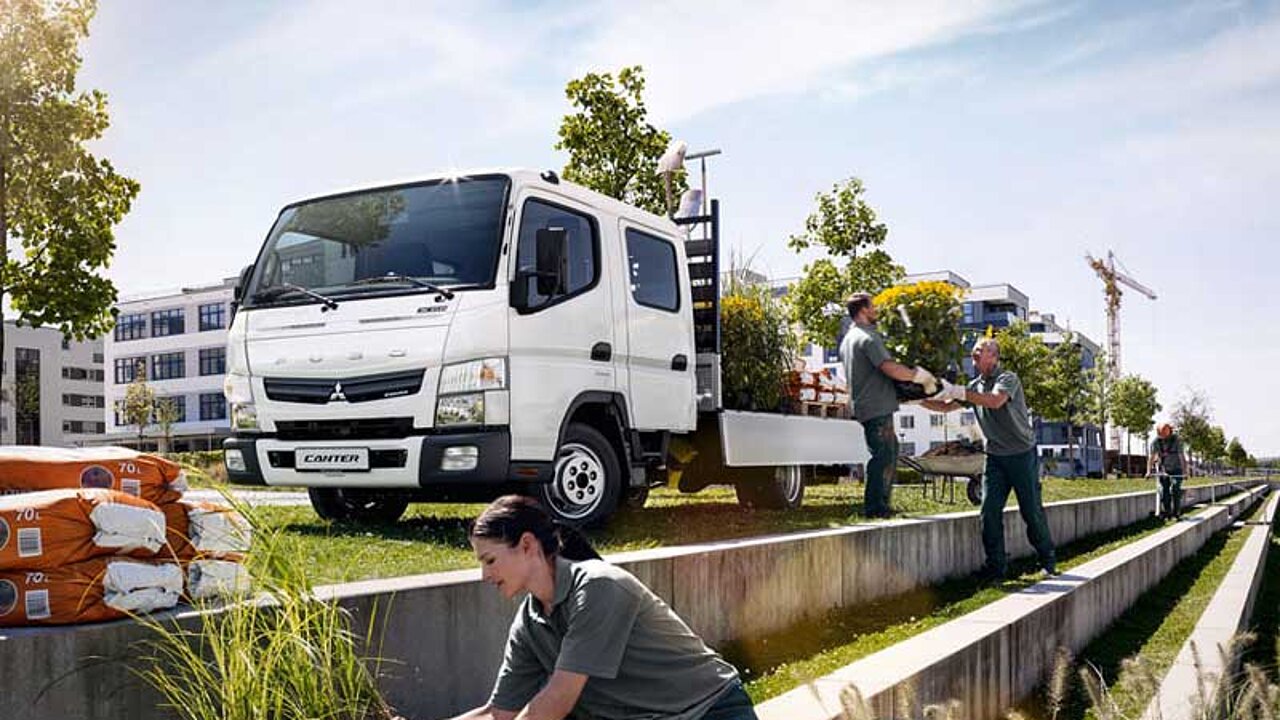 Fuso Canter für den GaLaBau