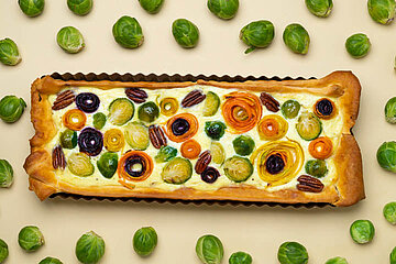Gemüse-Rosen-Tarte