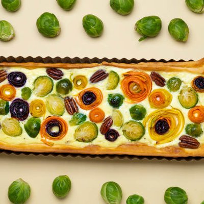 Gemüse-Rosen-Tarte