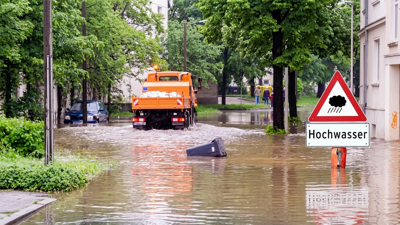 Überflutungen nach starken Regenfällen