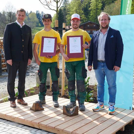 Team Gaissmaier gewinnt Berufswettbewerb im bayerischen Garten- und Landschaftsbau 2023