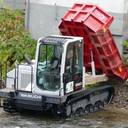 Takeuchi Dumper beseitigt Hochwasserschäden